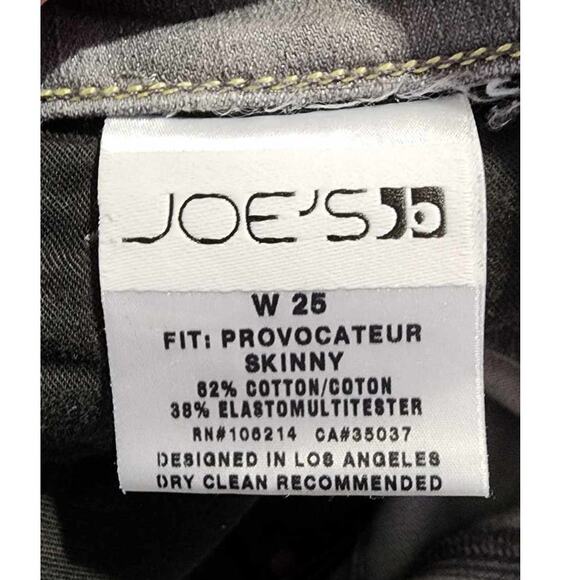 Joe's Jeans Provocateur Skinny Jeans Mid-Rise Nikki Gray 25 - Picture 6 of 8